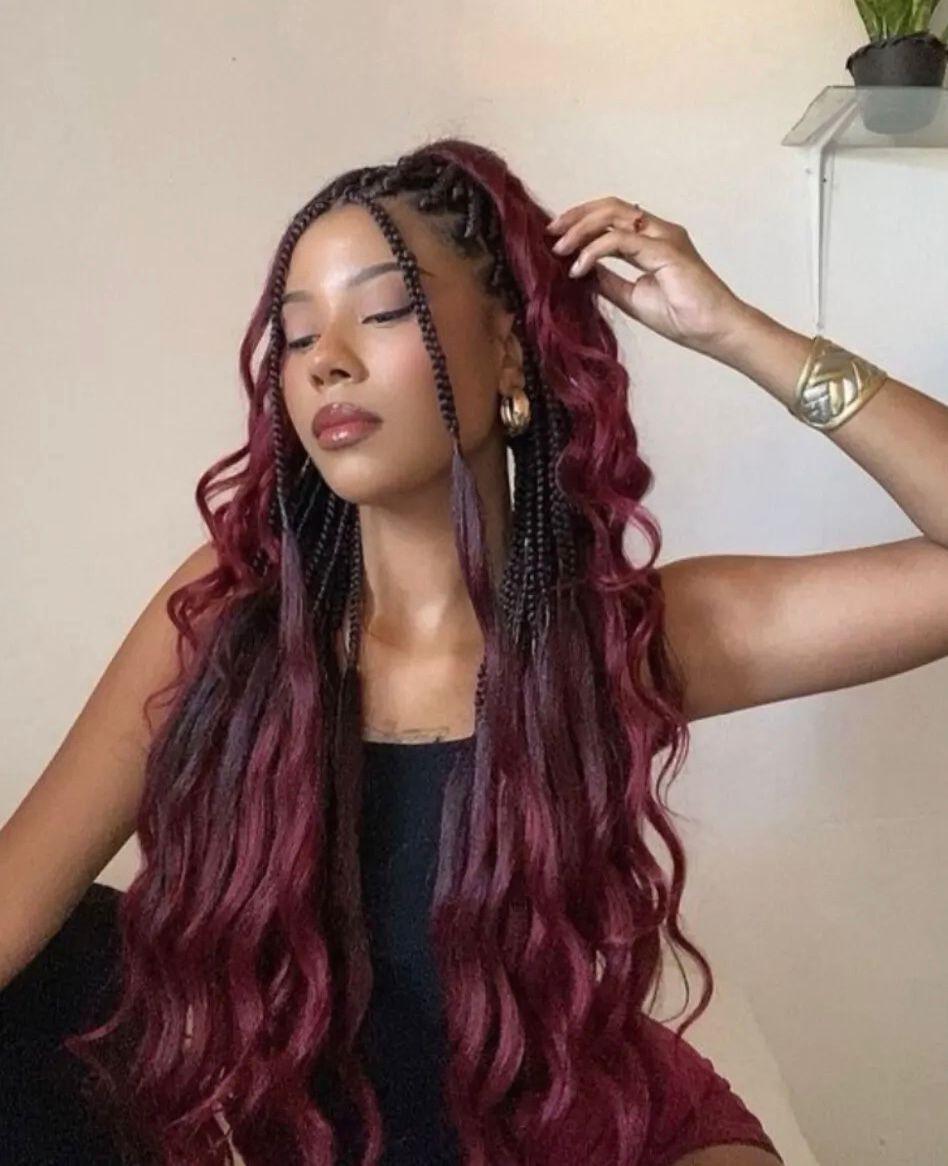 Small French Curly — French Curly Braids at Space Braids 4
