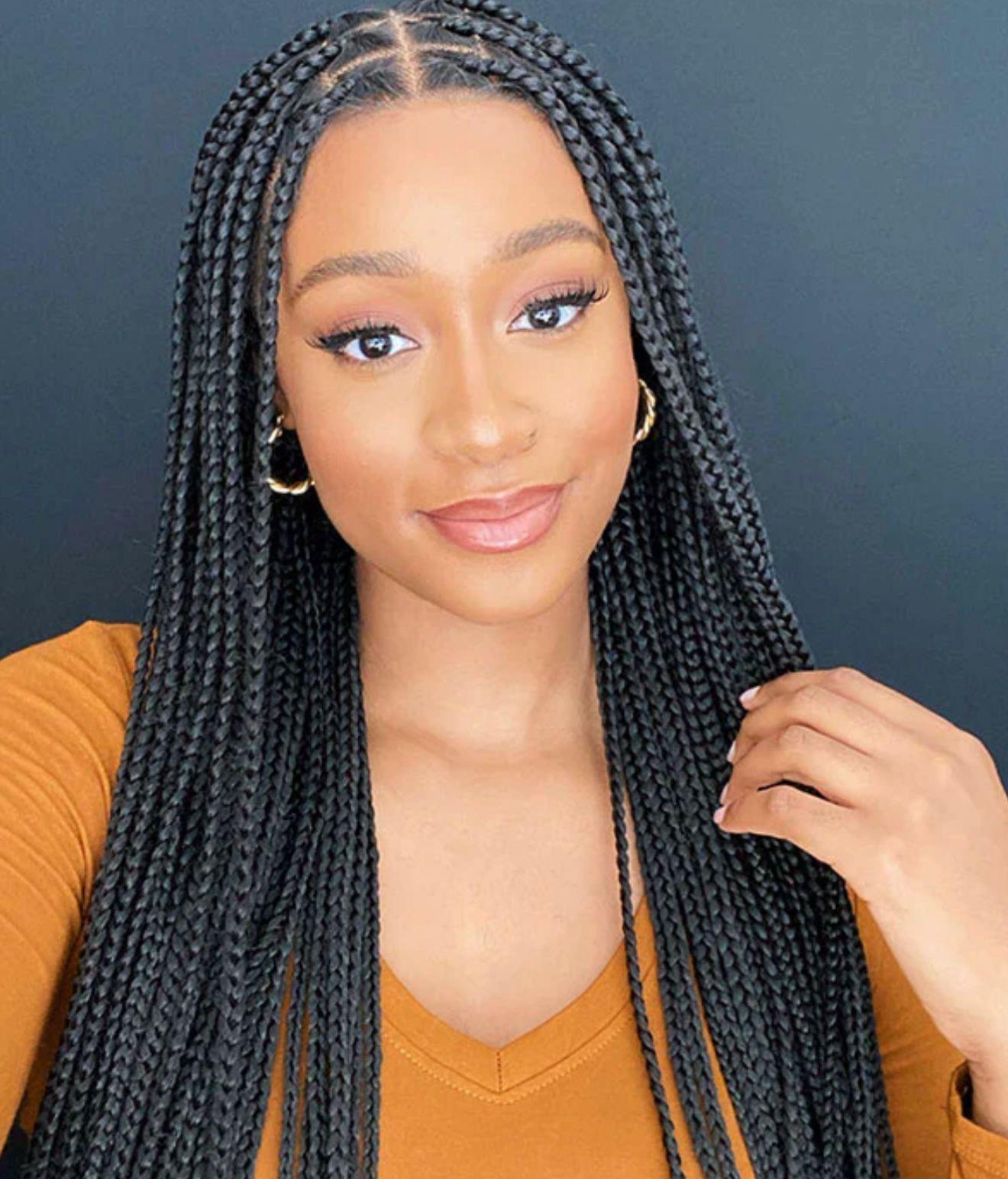 Medium Knotless — Knotless Braids at Space Braids 4
